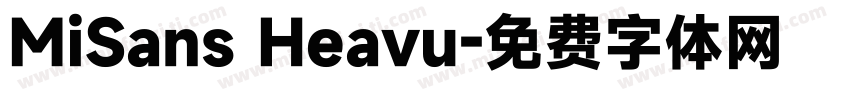 MiSans Heavu字体转换